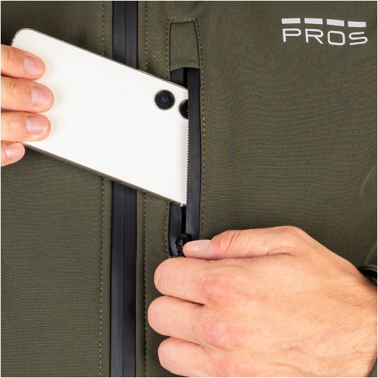 Kurtka softshell PROS SPORT model 729 męska - khaki