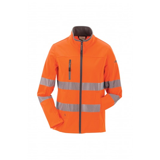 Kurtka softshell Pure ostrzegawcza PLANAM Norit damska - pomarańczowy