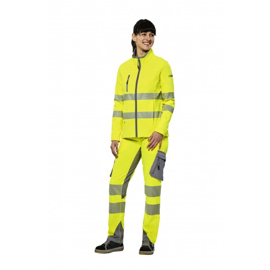 Kurtka softshell Pure ostrzegawcza PLANAM Norit damska - żółty