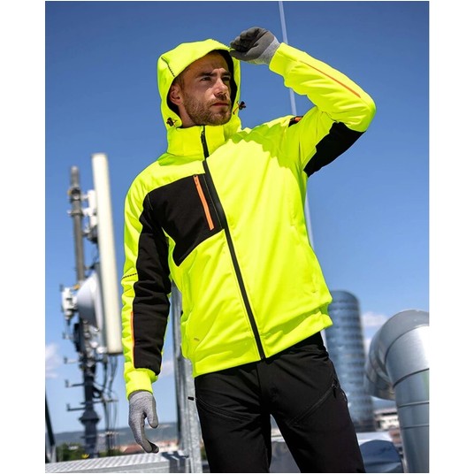 Kurtka softshellowa zimowa ARDON CITYCONIC - hi-vis żółty -zdjęcie numer 2