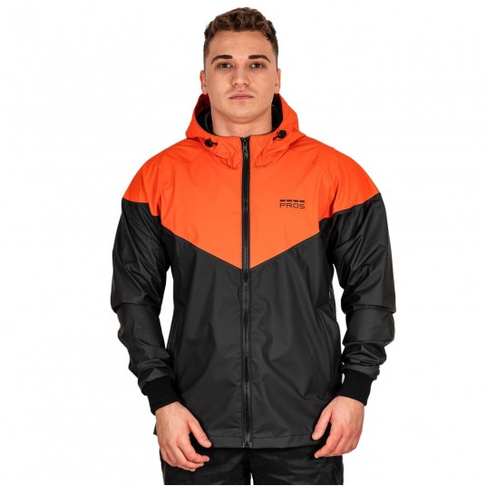 Kurtka sportowa PROS SPORTS model 724 - czarno-pomarańczowy