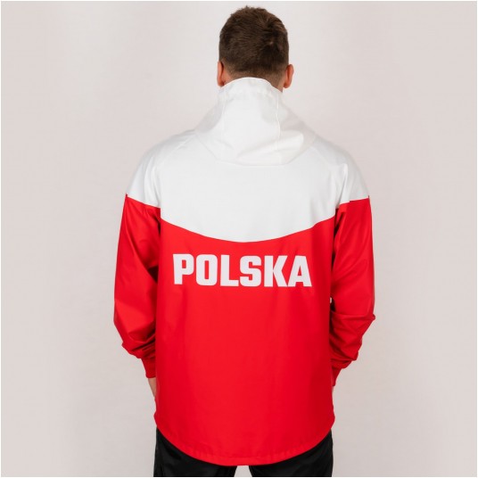 Kurtka sportowa przeciwdeszczowa PROS SPORTS model 724 - czarno-zielony
