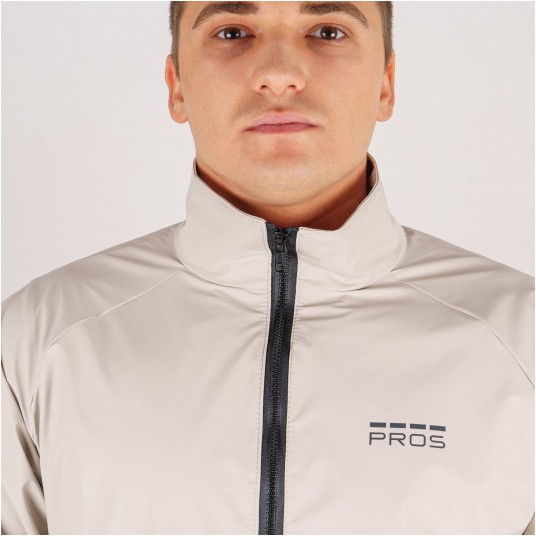Kurtka wodoodporna PROS SPORTS RUNPRO model 723 - beżowy