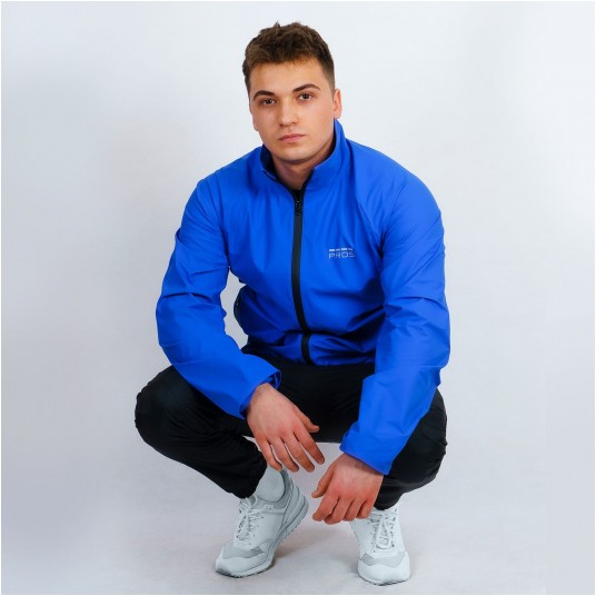 Kurtka wodoodporna PROS SPORTS RUNPRO model 723 - niebieski