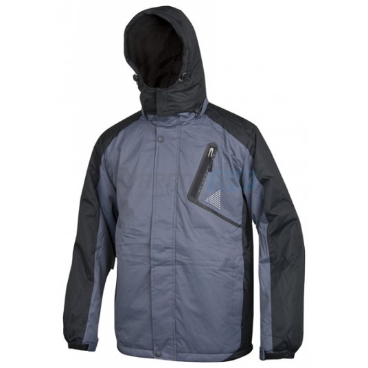 Kurtka YORK zimowa - szaro-czarny - XL