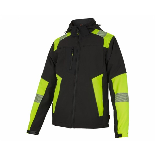 Kurtka zimowa Bennon REFLECTOS Jacket black/yellow