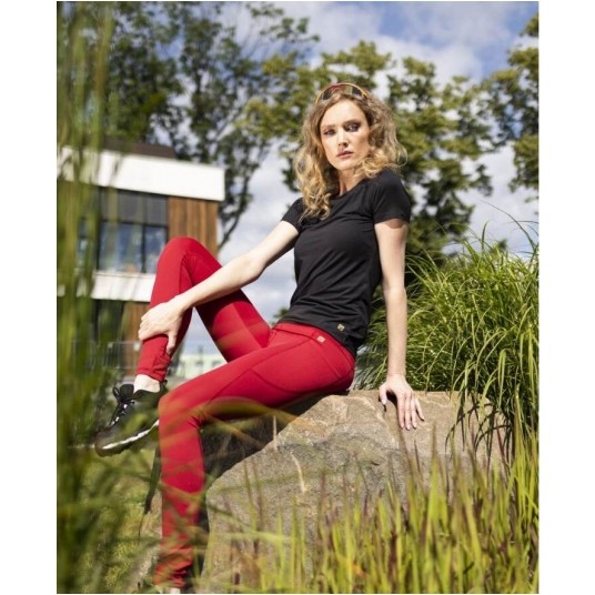 Legginsy damskie ARDON ALBADEW - karminowy -zdjęcie numer 5