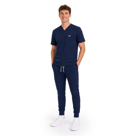 MYNTS Jogger Pants Men MMP003 Midnight Navy -zdjęcie numer 3