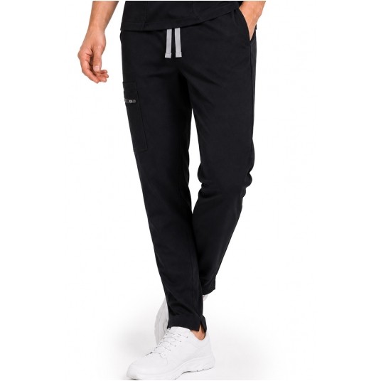 MYNTS Straight Leg Pants Men MMP004 Black -zdjęcie numer 2