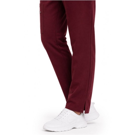 MYNTS Straight Leg Pants Men MMP004 Burgundy -zdjęcie numer 2