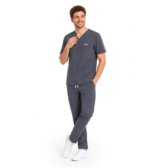 MYNTS Straight Leg Pants Men MMP004 MoonStone Grey -zdjęcie numer 3