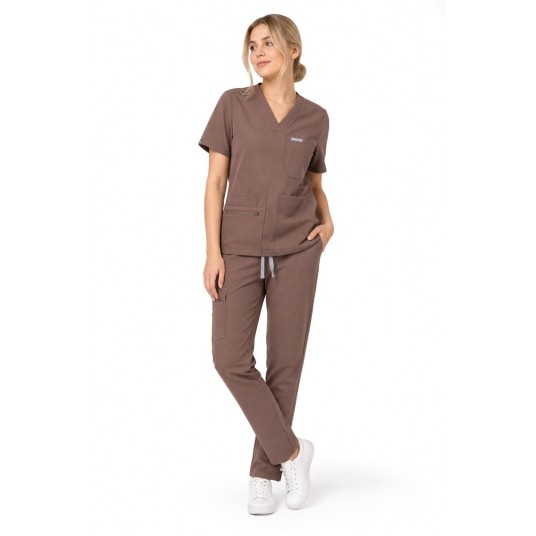 MYNTS Straight Leg Pants Women WMP002 Sahara Mokka -zdjęcie numer 2
