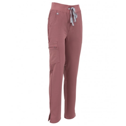 MYNTS Straight Leg Pants Women WMP002 Terra Rose -zdjęcie numer 5