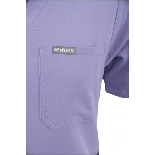MYNTS V-Neck Pocket Genius – Scrub Top Women WMT001 Lavender -zdjęcie numer 12