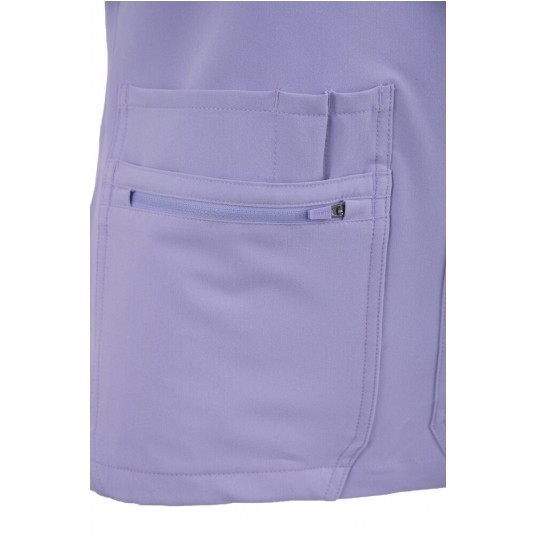 MYNTS V-Neck Pocket Genius – Scrub Top Women WMT001 Lavender -zdjęcie numer 11