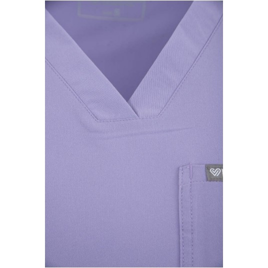 MYNTS V-Neck Pocket Genius – Scrub Top Women WMT001 Lavender -zdjęcie numer 13