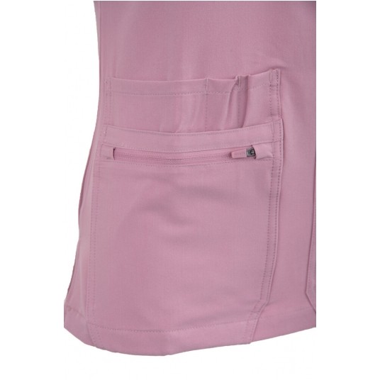 MYNTS V-Neck Pocket Genius – Scrub Top Women WMT001 Rose Water -zdjęcie numer 11