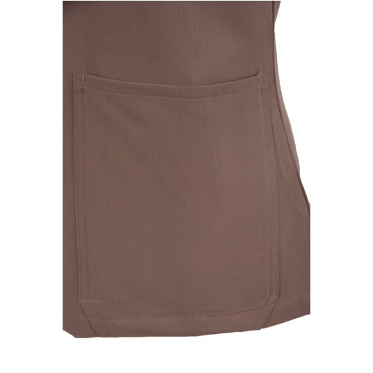 MYNTS V-Neck Pocket Genius – Scrub Top Women WMT001 Sahara Mokka -zdjęcie numer 15
