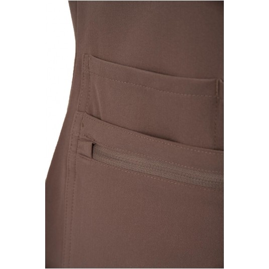 MYNTS V-Neck Pocket Genius – Scrub Top Women WMT001 Sahara Mokka -zdjęcie numer 10