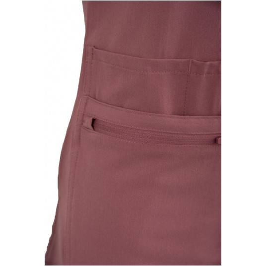 MYNTS V-Neck Pocket Genius – Scrub Top Women WMT001 Terra Rose -zdjęcie numer 10