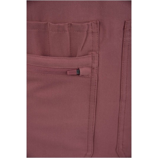 MYNTS V-Neck Pocket Genius – Scrub Top Women WMT001 Terra Rose -zdjęcie numer 11