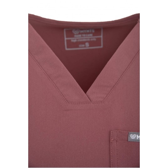 MYNTS V-Neck Pocket Genius – Scrub Top Women WMT001 Terra Rose -zdjęcie numer 13
