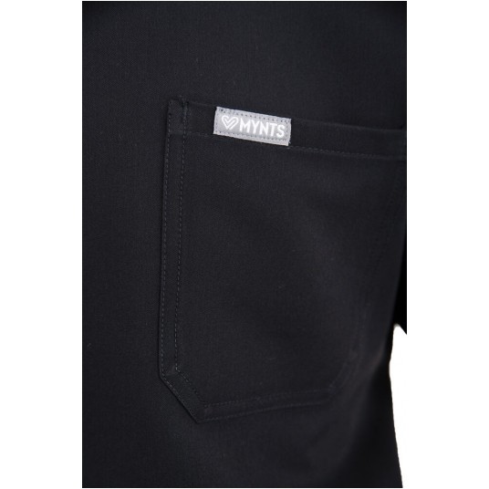 MYNTS V-Neck Pocket Genius - ScrubTop Men MMT003 Black -zdjęcie numer 9