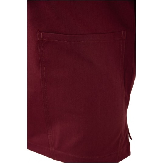 MYNTS V-Neck Pocket Genius - ScrubTop Men MMT003 Burgundy -zdjęcie numer 8