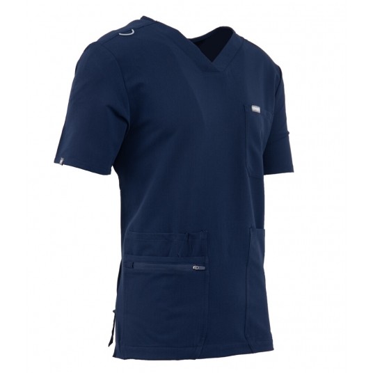 MYNTS V-Neck Pocket Genius - ScrubTop Men MMT003 Midnight Navy -zdjęcie numer 5