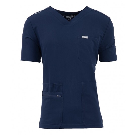 MYNTS V-Neck Pocket Genius - ScrubTop Men MMT003 Midnight Navy -zdjęcie numer 1