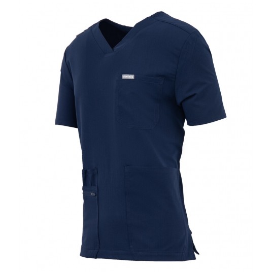 MYNTS V-Neck Pocket Genius - ScrubTop Men MMT003 Midnight Navy -zdjęcie numer 4