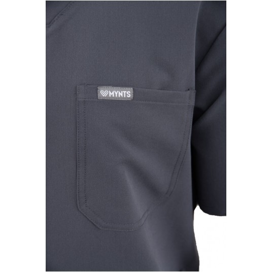MYNTS V-Neck Pocket Genius - ScrubTop Men MMT003 MoonStone Grey -zdjęcie numer 8