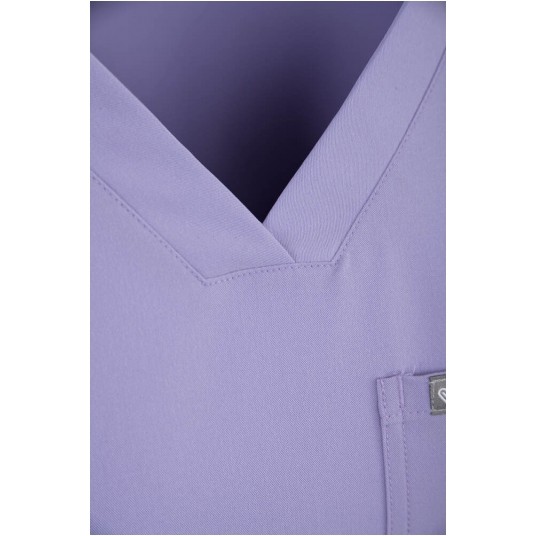 MYNTS V-Neck Two Pockets – Scrub Top Women WMT002 Lavender -zdjęcie numer 9