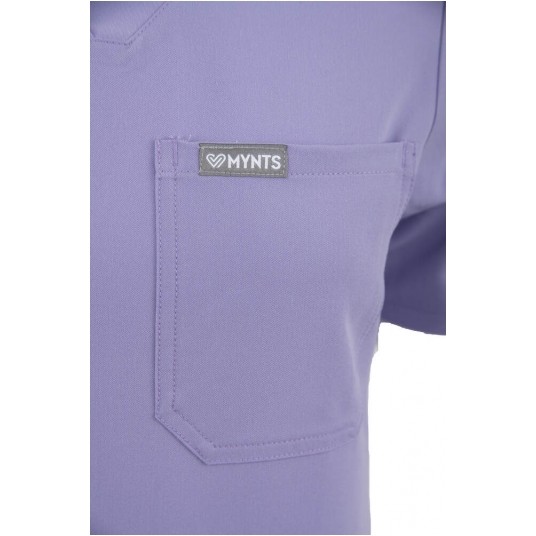 MYNTS V-Neck Two Pockets – Scrub Top Women WMT002 Lavender -zdjęcie numer 10