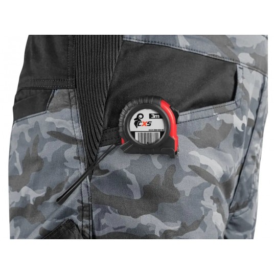 Ogrodniczki CXS SOLIS FLEX - camo-czarny