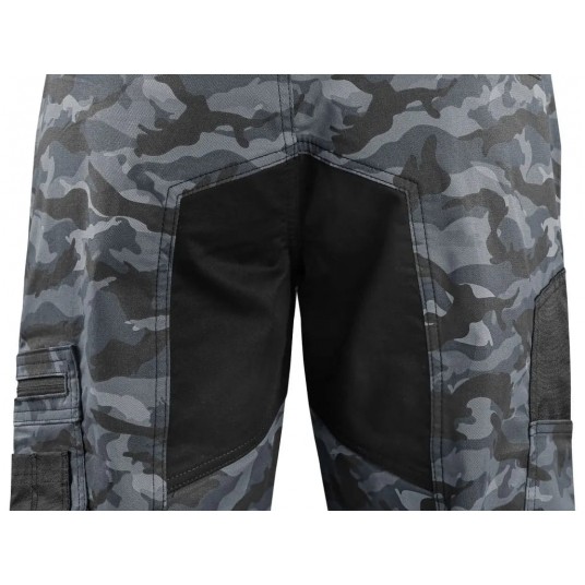 Ogrodniczki CXS SOLIS FLEX - camo-czarny