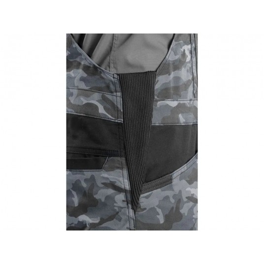 Ogrodniczki CXS SOLIS FLEX - camo-czarny