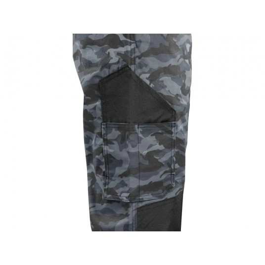 Ogrodniczki CXS SOLIS FLEX - camo-czarny