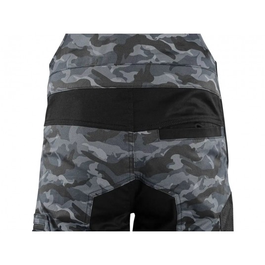 Ogrodniczki CXS SOLIS FLEX - camo-czarny