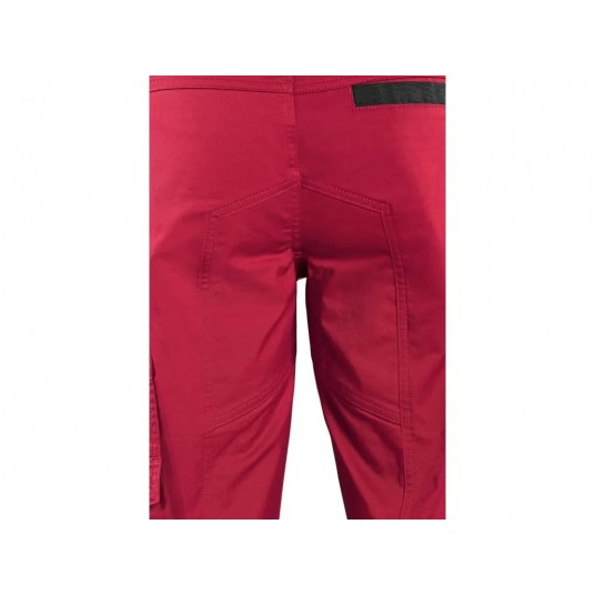 Ogrodniczki CXS SOLIS FLEX - czerwony-czarny