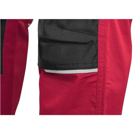 Ogrodniczki CXS SOLIS FLEX - czerwony-czarny