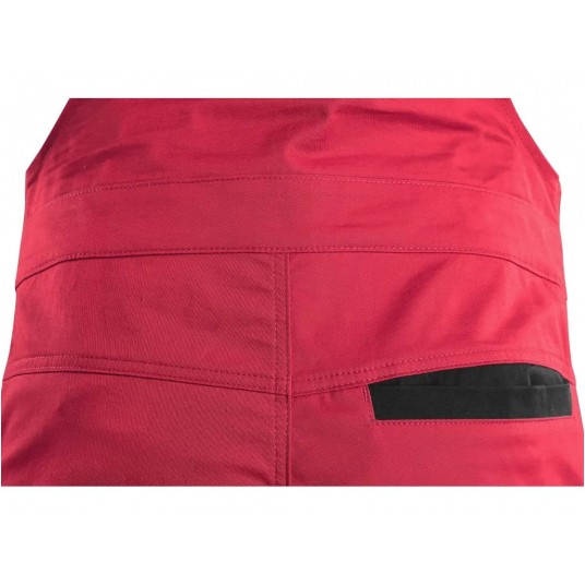 Ogrodniczki CXS SOLIS FLEX - czerwony-czarny