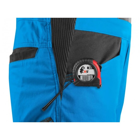 Ogrodniczki CXS SOLIS FLEX - niebieski-czarny