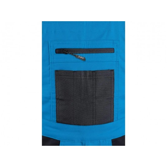 Ogrodniczki CXS SOLIS FLEX - niebieski-czarny