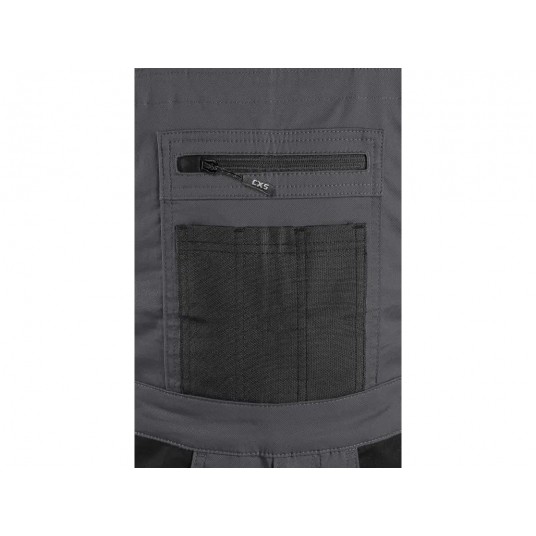 Ogrodniczki CXS SOLIS FLEX - szary-czarny