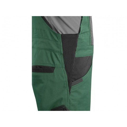 Ogrodniczki CXS SOLIS FLEX - zielony-czarny