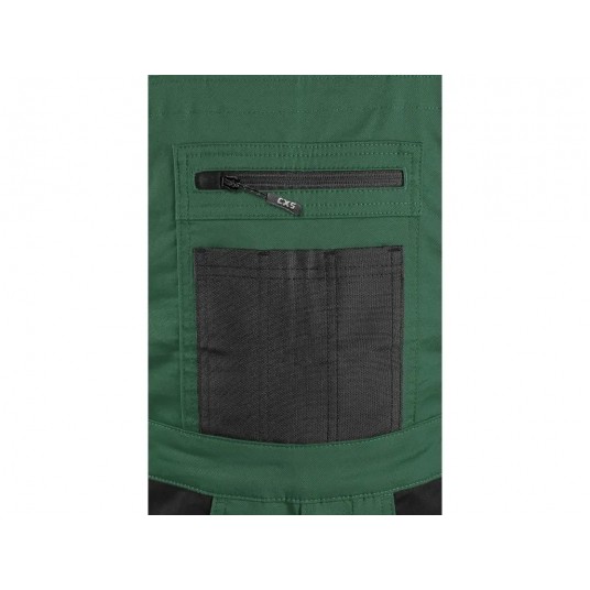 Ogrodniczki CXS SOLIS FLEX - zielony-czarny
