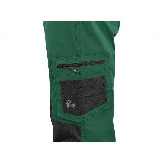 Ogrodniczki CXS SOLIS FLEX - zielony-czarny