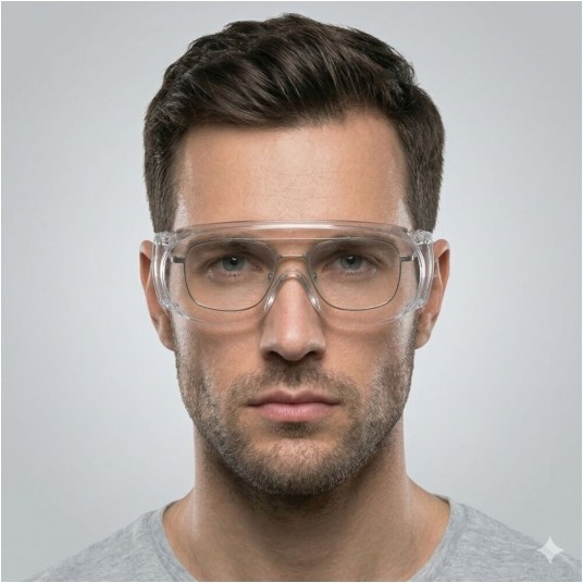 Okulary ochronne Safety Jogger Virunga Cover - przeźroczyste -zdjęcie numer 3