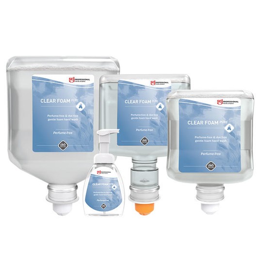 Pianka do mycia rąk bezzapachowa Clear Foam PURE - wkład do dozownika 1L -zdjęcie numer 2